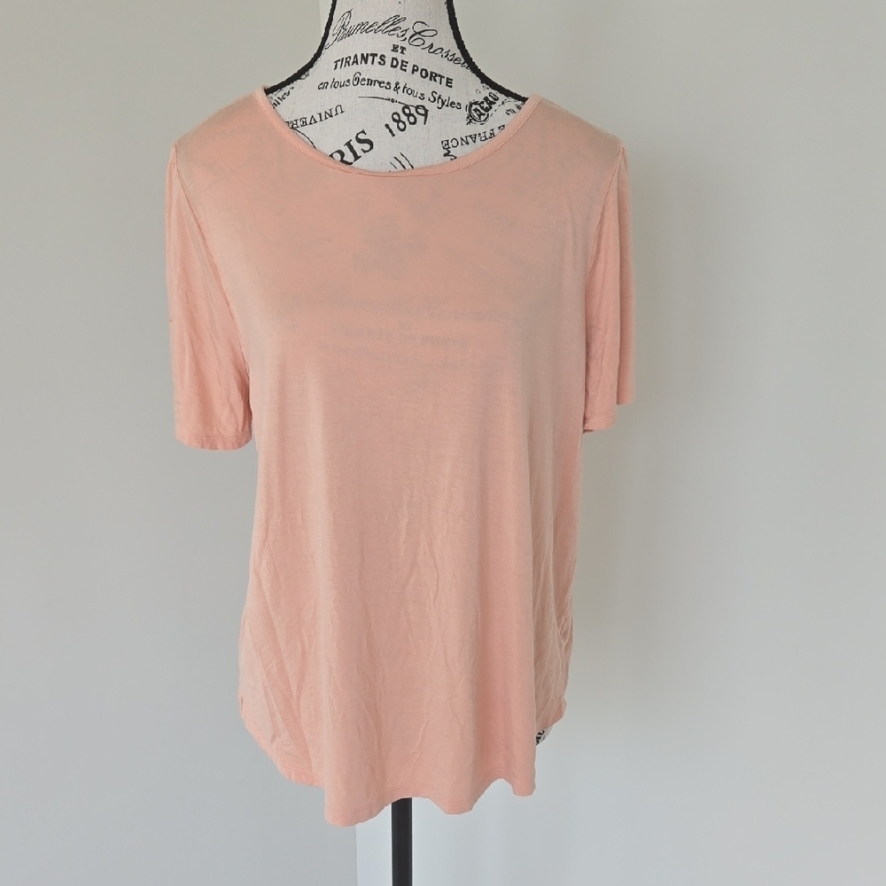 Nine West Light Pink Short Sleeve Top